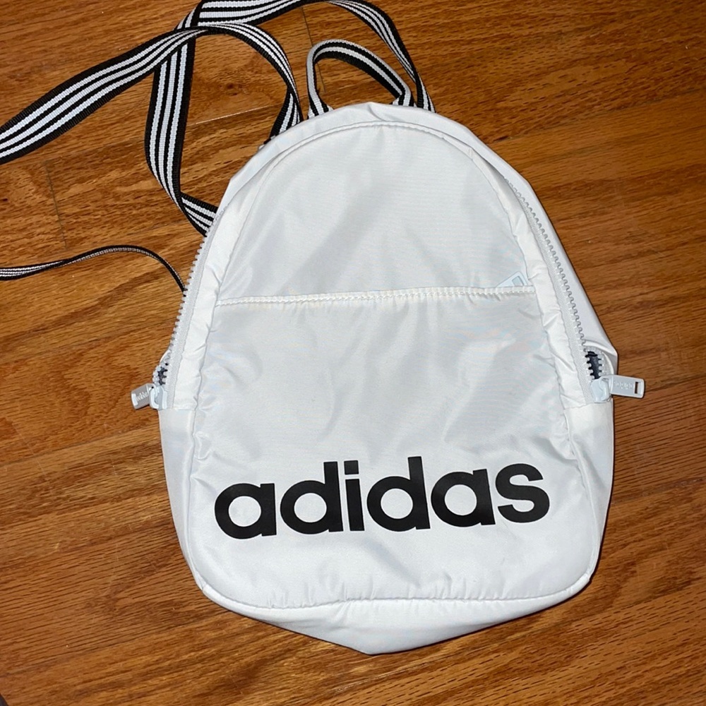 Adidas White Mini Backpack